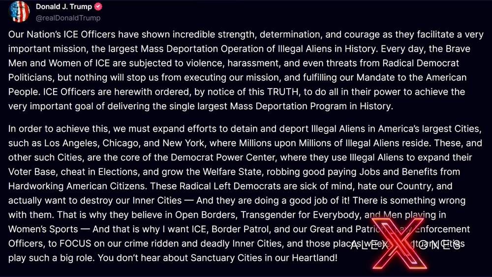BREAKING: Trump Makes Major Announcement— Top Democrat Cities To Be Targeted / All Illegals Deported