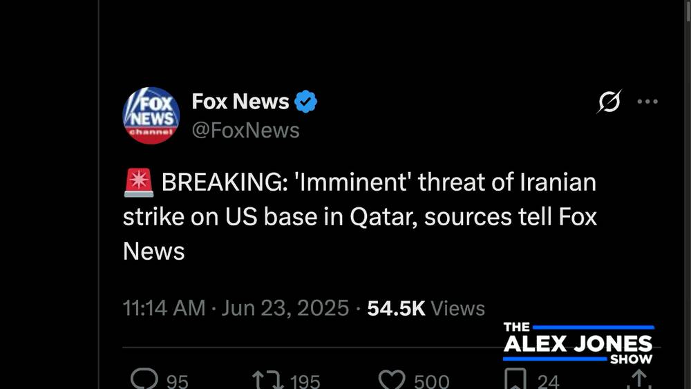 NUCLEAR WAR ALERT: Trump Publicly Endorses Regime Change In Iran, And Qatar Closes Airspace As IMMINENT Iranian Attack Expected!