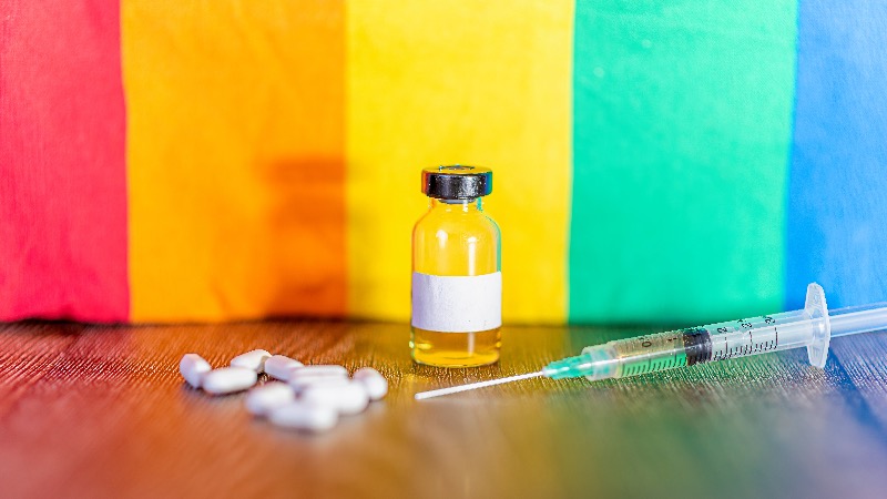 Gay Sex Pride Event Booth Hands Out Cards Telling Kids How to Use Drugs