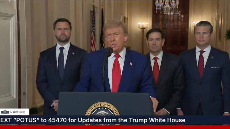 LIVE: President Trump Addresses Nation After Striking Iran’s Nuclear Sites
