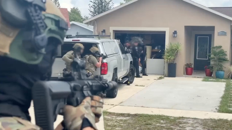 Watch: MS-13 Gangbanger Arrested at Gunpoint During Florida Standoff