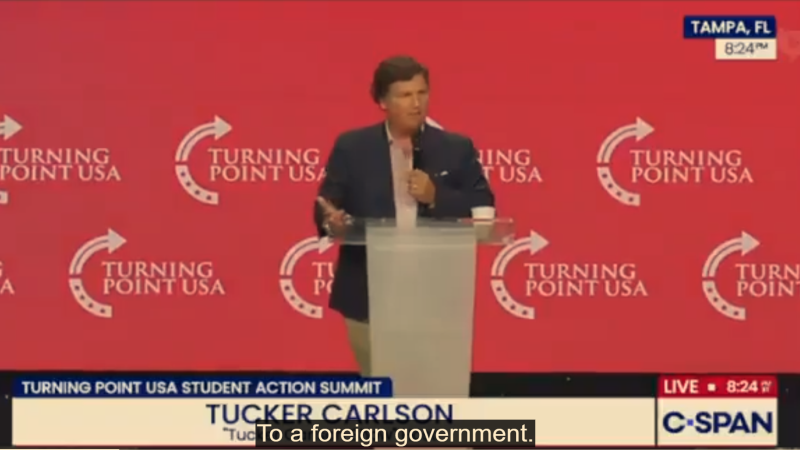 Tucker Carlson: Epstein Was “Working On Behalf” Of Israel & Israel Was “Committing Crimes” On US Soil