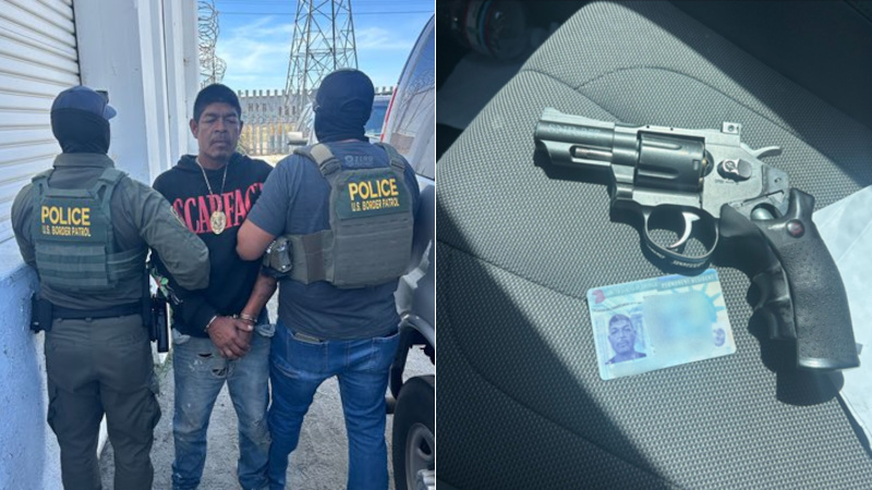 Illegal Alien Resists Border Patrol Agents While Carrying “Realistic-Looking” Air Gun, Fake Law Enforcement Badge