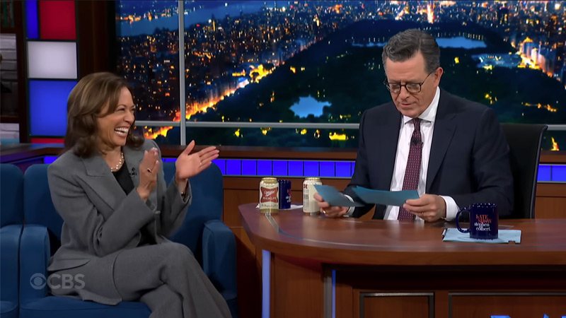 Kamala to Give First Post-Election Interview On Canceled Colbert, Announces New Book