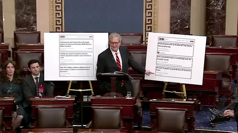 NPR Asks for Proof It’s Fake News – Sen. John Kennedy Brings Receipts