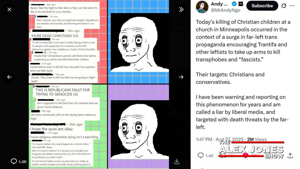 BREAKING VIDEO: The Trantifa Trans Cult Is Issuing New Death Threats Against Journalist Andy Ngo After He Reported On Their Public Celebration Of The Children’s Brutal Killing At The Minneapolis, Minnesota Catholic Mass Yesterday