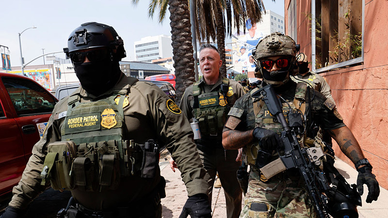 Gov. Newsom Seethes as Border Patrol Agents Crash Presser, Arrest Illegals
