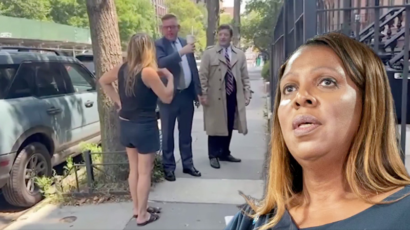Ed Martin Scopes Out Letitia James’ Brooklyn Home Dressed Like Columbo