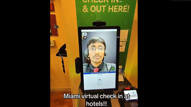 Viral Footage Shows Hotel Guests Checking In With Outsourced Indian Virtual Worker