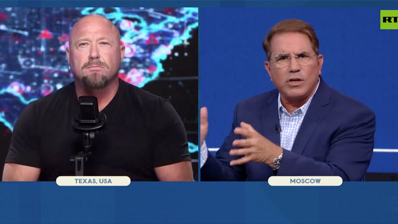WATCH: Alex Jones Slams Zelensky, EU and NATO as ‘Hitler Wannabe Dictators’ Plotting to Carve Up Russia