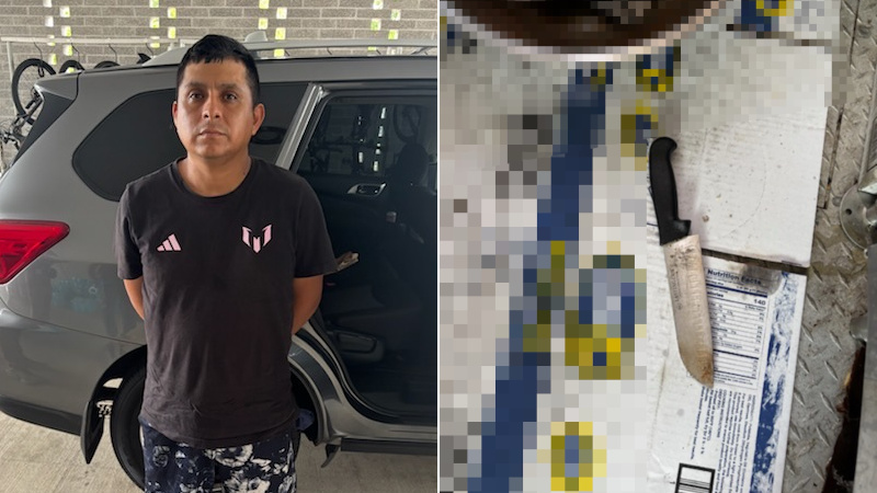 Peruvian Illegal Pulls Butcher Knife on Himself During ICE Operation in DC