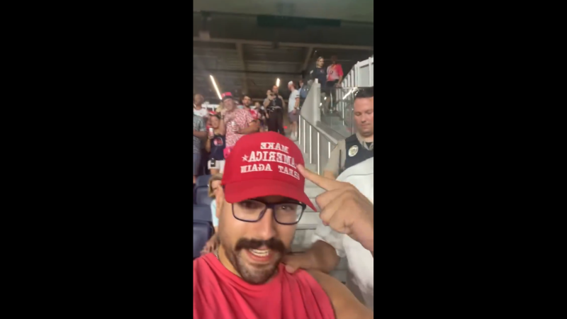 Video: Man Kicked Out Of Major League Soccer Game For Wearing Trump MAGA Hat