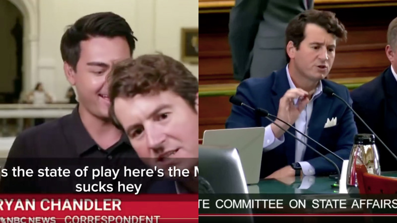 WATCH: Comedian Alex Stein TRIGGERS Trans ‘Gargoyles In A Dress’ at Texas Senate Bathroom Bill Hearing, CRASHES MSNBC Live Shot