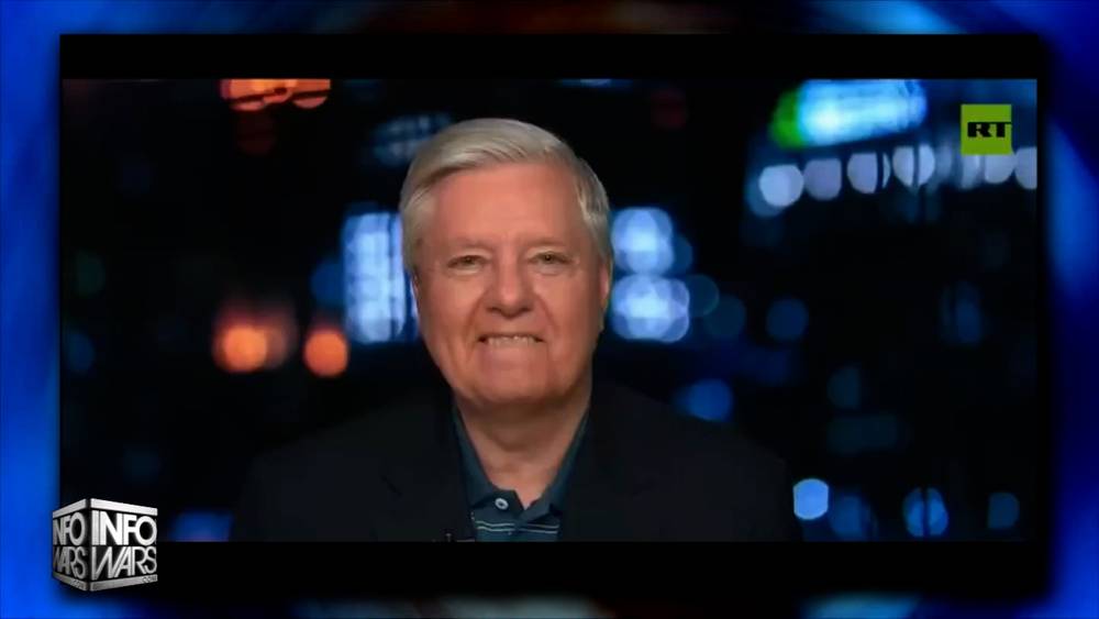VIDEO: Lindsey Graham Literally Bites & Licks His Lips After President Trump Endorses Ukraine Attacking Inside Russia!