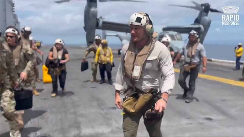 Hegseth Makes Dramatic Visit To US Carrier Off Venezuela, Tells Marines It’s ‘Not Training Exercise’