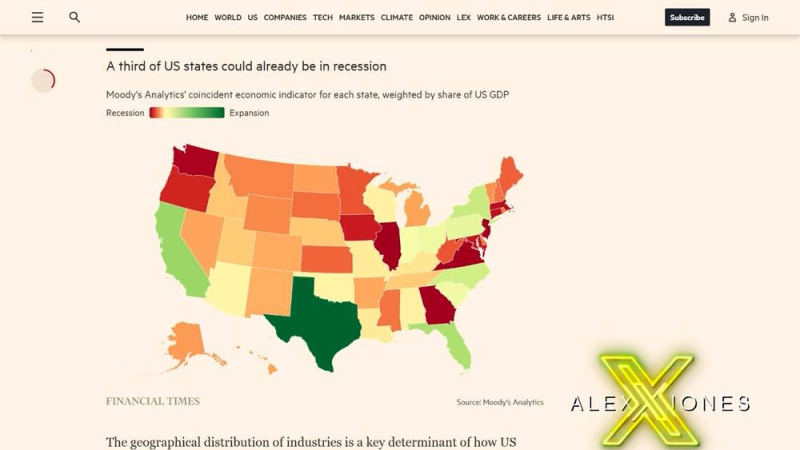 BREAKING ANALYSIS: A Few Pro-Capitalist States – Like Texas & Florida – Are Keeping The US From Descending Into A Full Recession