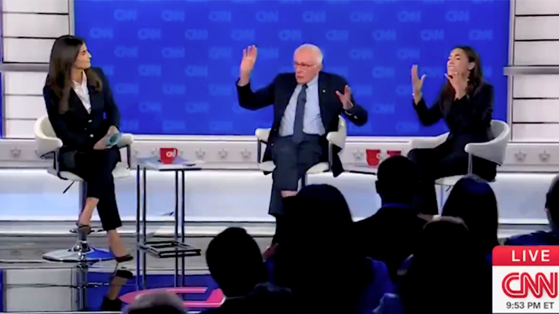 Bernie/AOC Town Hall Goes Awry as Democrats Blamed for Shutdown, Questioned Over Schumer Primary Challenge