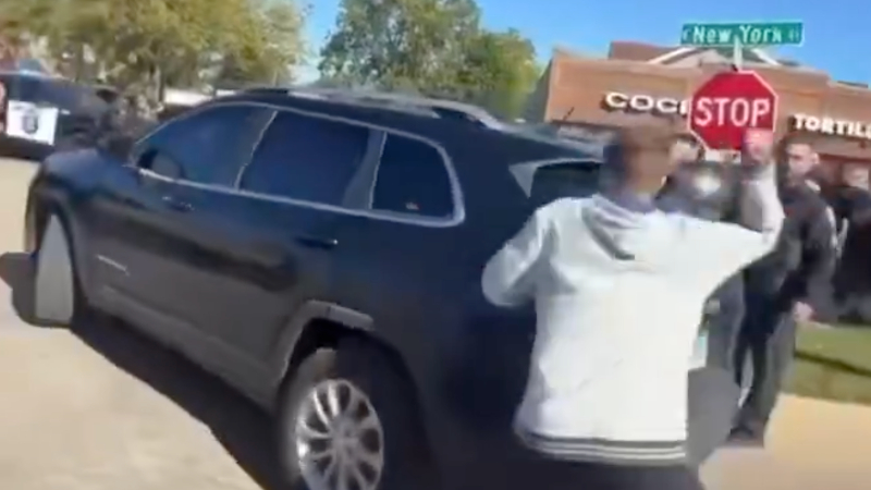 WATCH: “Violent Lunatic” Smashes Federal Vehicle in Illinois