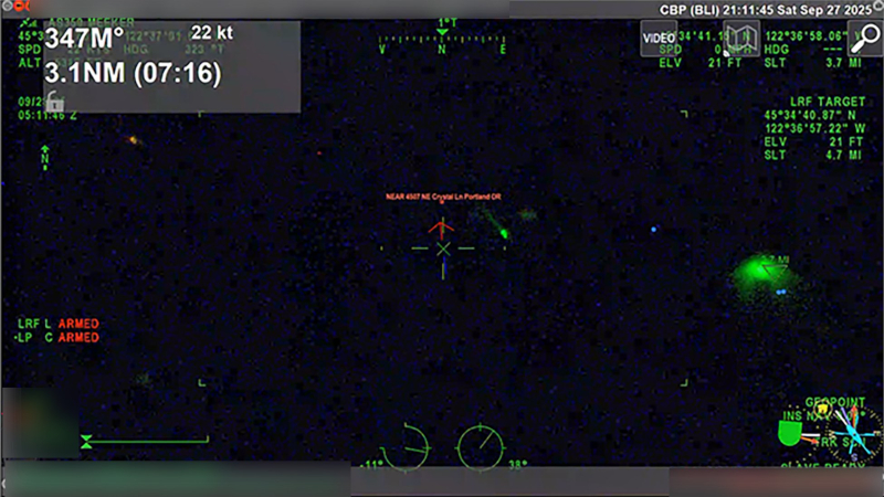 Four Illegals Arrested for “Conducting Laser Strikes” on CBP Chopper in Portland