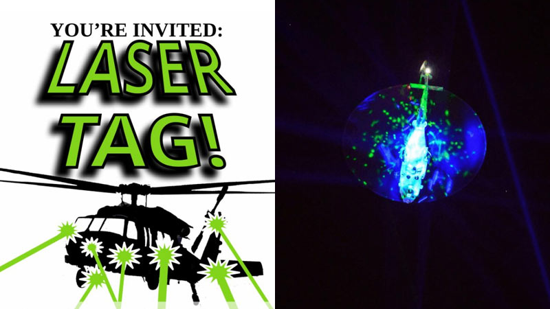Portland Antifa Coordinates Mass ‘Laser Tag’ Event to Shine Lasers at Law Enforcement Helicopters