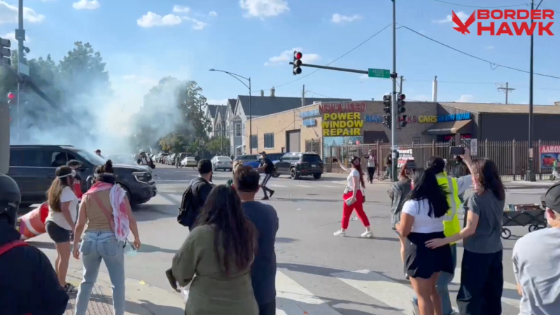 WATCH: Domestic Terrorists Attack Federal Agents With Rocks, Bottles During Chicago Riot