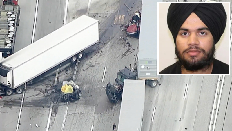 Indian Illegal Charged in Horrific DUI Big Rig Crash on California Highway