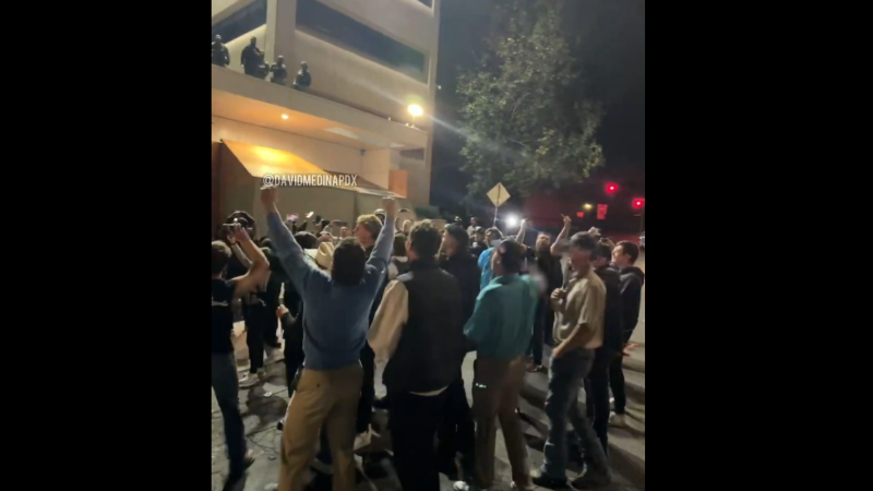 Watch: Enraged Young Conservatives Rally In Front Of Portland ICE, Chanting “USA” After Sortor Arrest