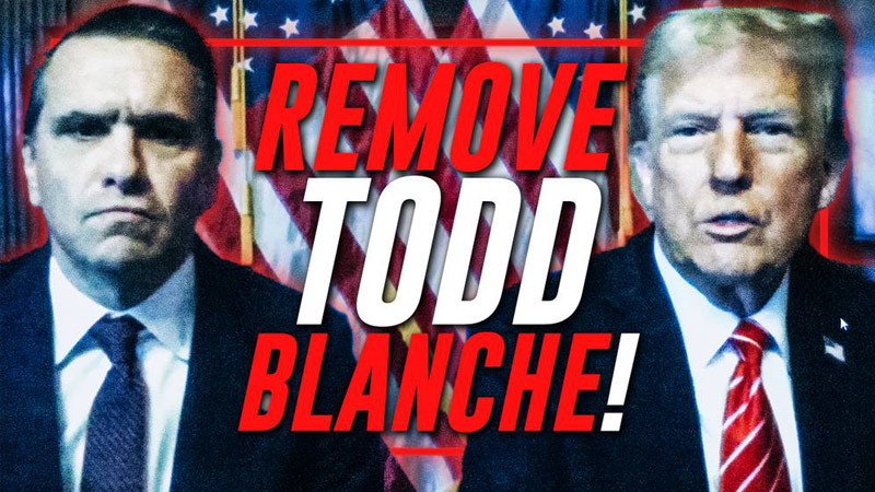 🚨 BREAKING EXCLUSIVE: The Trump White House Has Discovered That Deputy AG Todd Blanche Is The Democrat Deep State Mole Sabotaging Trump’s Offensive Against The Deep State!