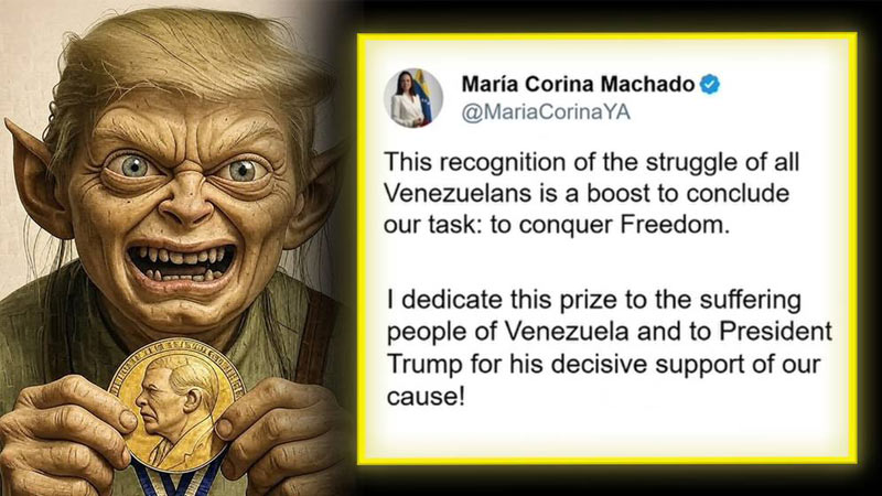 Video: Trump Snubbed On Nobel Peace Prize — But Winner Dedicates Award To US President Anyway!