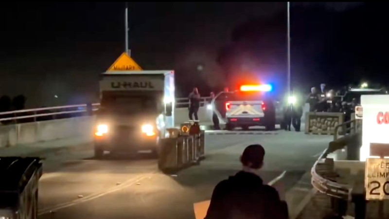 WATCH: Officers Open Fire on U-Haul Driver Trying to Ram Coast Guard Base During Anti-ICE Protest