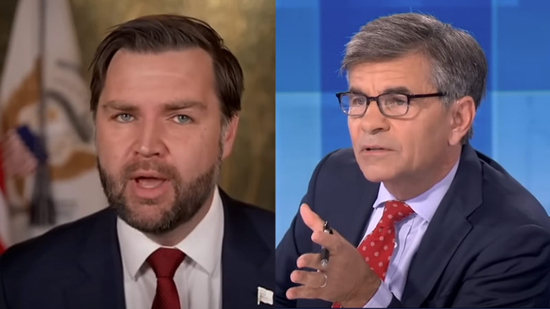 Watch: VP Vance Owns ABC Hack George Stephanopoulos So Hard He Cuts To Commercial!