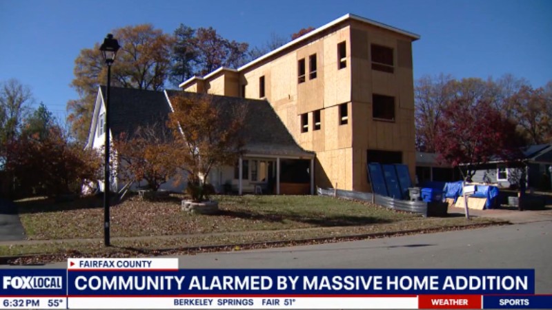 Virginia Neighborhood Shocked By Massive Home Addition Built For Three-Generation Family