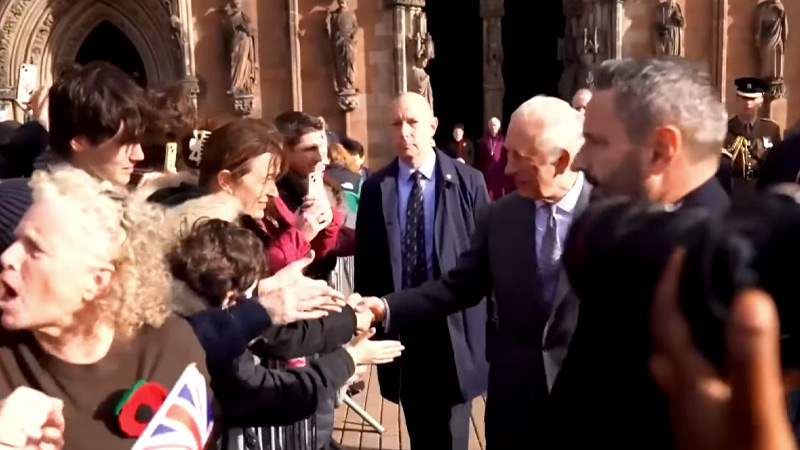 Watch: Man Shouts Questions At King Charles About Prince Andrew & Jeffrey Epstein