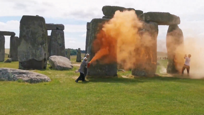 Climate Activists Who Vandalized Stonehenge Acquitted And Set Free