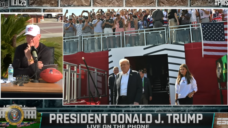 ESPN’s Pat McAfee Blasts Leftists Upset He Interviewed President Trump On Veterans Day