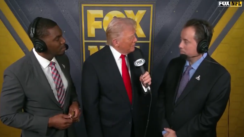 POTUS Joins NFL Game Announcer’s Booth, Leftists Triggered, Players Do “Trump Dance” Touchdown Celebration