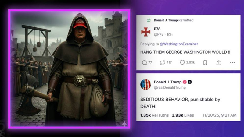 🚨 EMERGENCY ALERT: Trump Responds To Top Democrats Calling For A Military Coup / Uprising By Accurately Warning That Treasonous Activity Of This Kind Is Punishable By DEATH Under US Law!