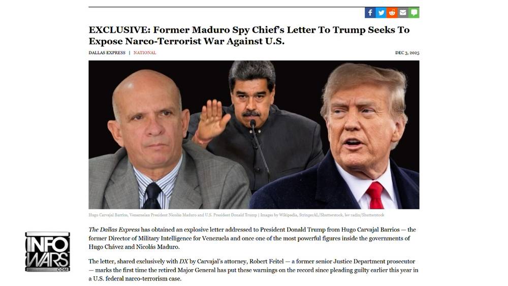 EXCLUSIVE: The Former Head Of Venezuelan Intelligence Just Flipped On Maduro & Has Handed Trump The Globalist Deep State Blueprint To Overthrow America!