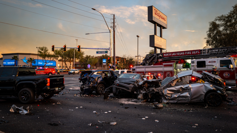 Shock Video: Teen Suspect ‘Intentionally’ Caused 12-Car Crash to Kill His Pregnant Girlfriend in Las Vegas – Prosecutors