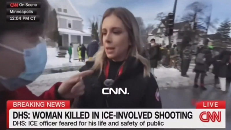 “Who Do You Work For?” – Minneapolis Leftist Interrupts Reporter’s Live Spot, Immediately Leaves After Learning She’s With CNN