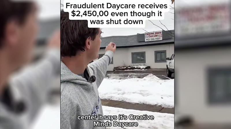 Watch: Nick Shirley Exposes Somali Daycare Shut Down and Reopened Next Day Under Different Name Receiving .45 Million Watch: Nick Shirley Exposes Somali Daycare Shut Down and Reopened Next Day Under Different Name Receiving .45 Million