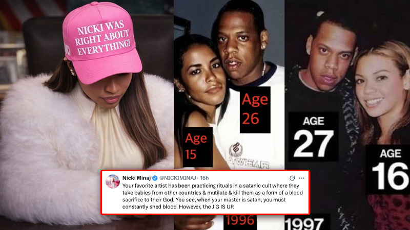 Nicki Minaj Goes Scorched Earth On ‘Satanic’ Grammys: ‘Your Favorite Artist Kills Babies As Blood Sacrifices to Satan’ Nicki Minaj Goes Scorched Earth On ‘Satanic’ Grammys: ‘Your Favorite Artist Kills Babies As Blood Sacrifices to Satan’