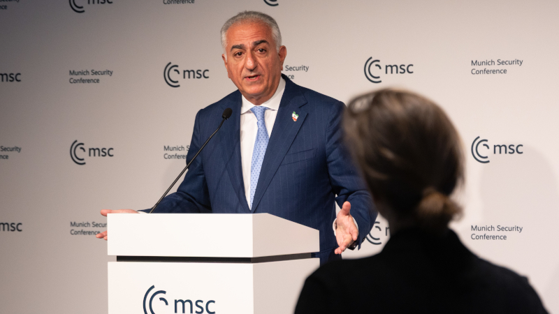 Iran Blasts Munich Security Conference “Circus” After Exiled Shah’s Son Invited