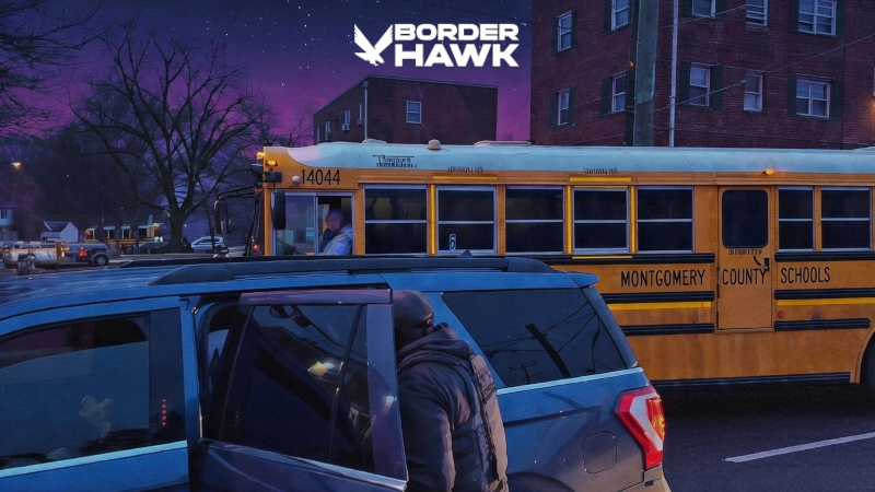 WATCH: School Bus Driver Harasses ICE During Operation in Maryland Sanctuary County