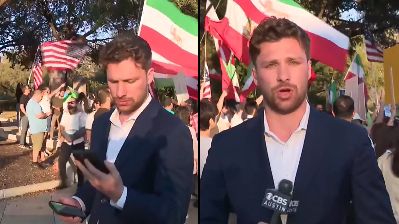 Watch: CBS Reporter Gets Word Not To Cover ‘Thank You Trump’ Iranian Rally  — Covers It Anyway!