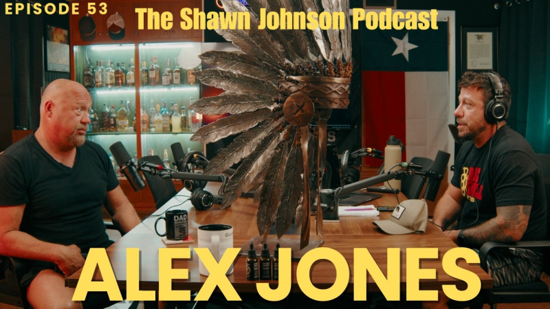 Alex Jones Joins Shawn Johnson Podcast, Talks Latest Attempted Trump Assassination, Missing & Murdered UFO Experts