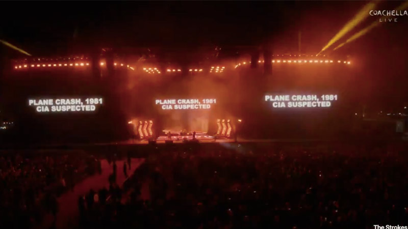 The Strokes Display CIA Coups, Assassinations During Coachella Set