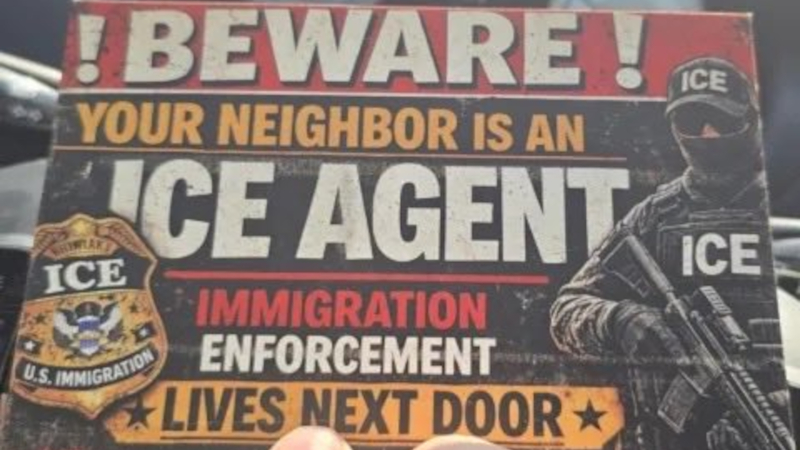ICE Agents Being Doxxed via Postcards Mailed to Neighbors